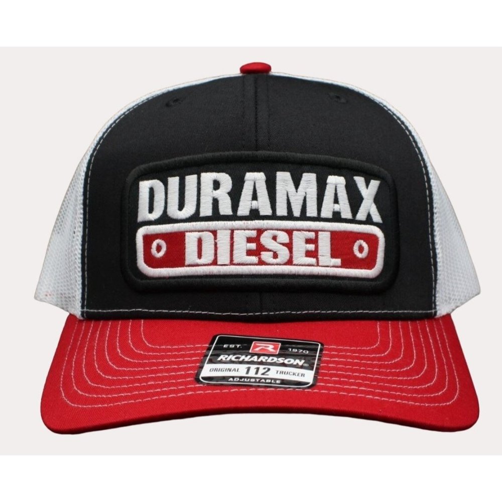 Chevy Hat, Chevy Duramax Trucker Hat, Duramax Logo Patch Richardson 112